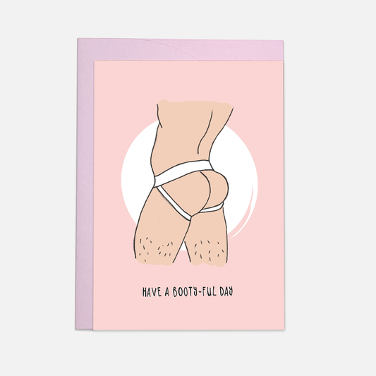 "Booty jock" Greeting card