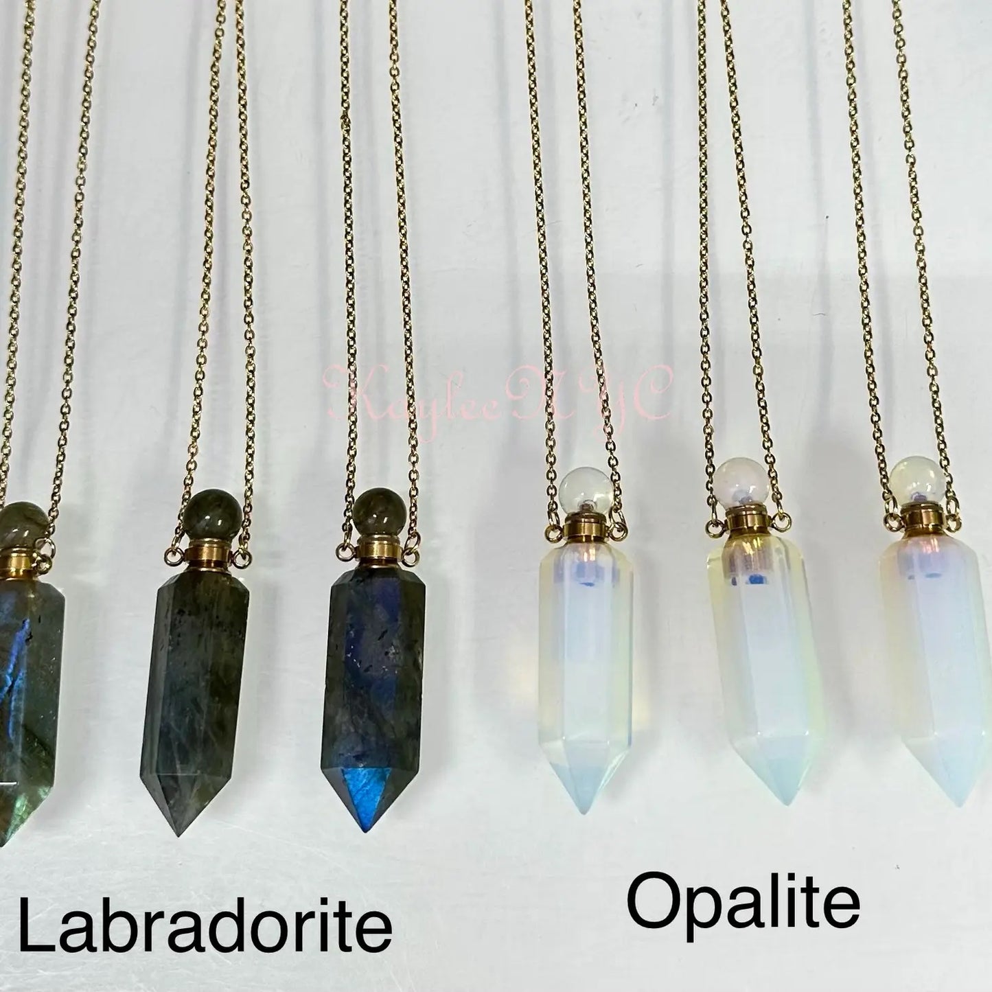 Crystal Oil Diffuser Pendant Necklaces