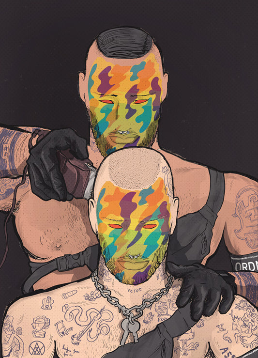 Andy Warlord "Buzzcut Rainbow" Print A3
