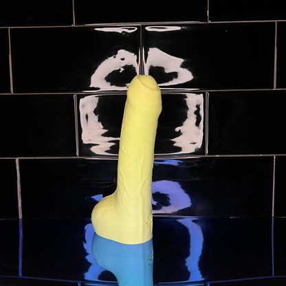 Sean Realistic Platinum Silicone Dildo Small Uncut