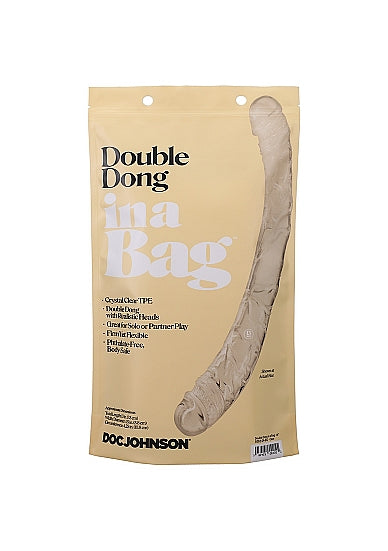Double Dong In a Bag Clear 33 cm
