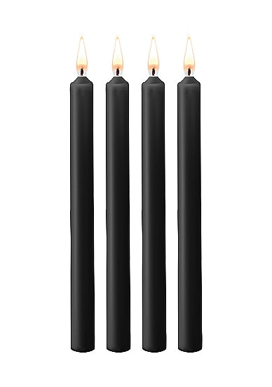 Long Teasing Wax Candles Black